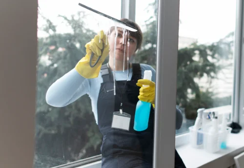 Nettoyage de vitres intérieures et extérieures aux Hauts de Forterre